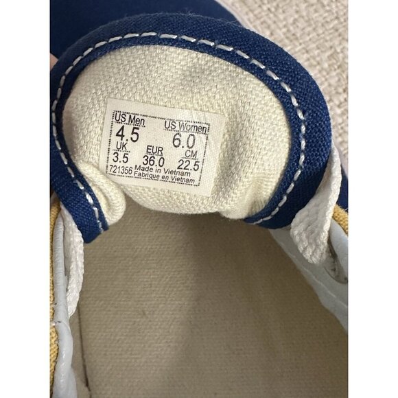 Vans Era Tartan Pack Blue Yellow White Size W6/ M4.5 Unisex 721356 - Picture 8 of 9